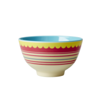 Small Red Striped Melamine Bowl By Rice DK